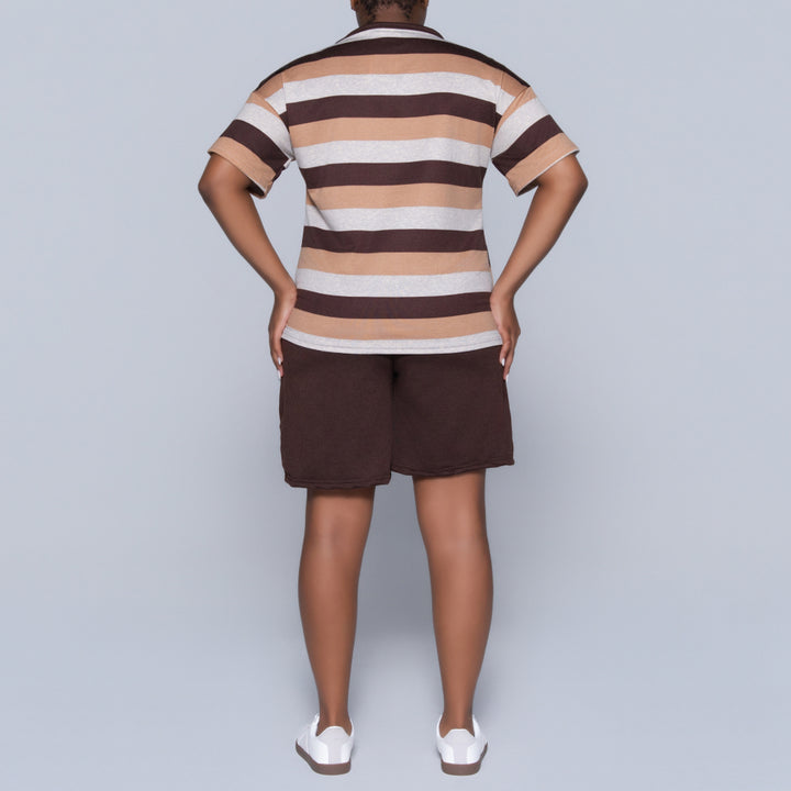 Striped Shorts And Top Set