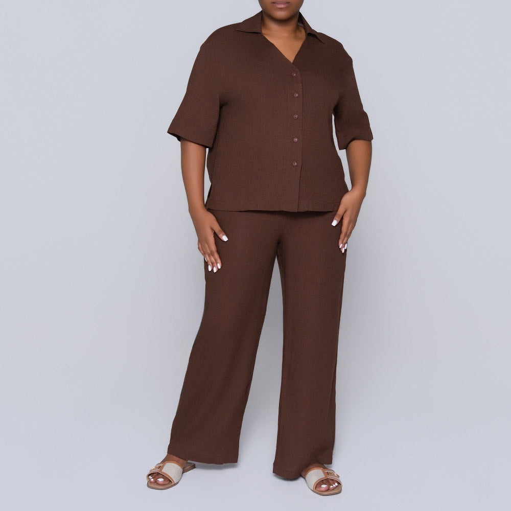 Chocolate Short Sleeve Top