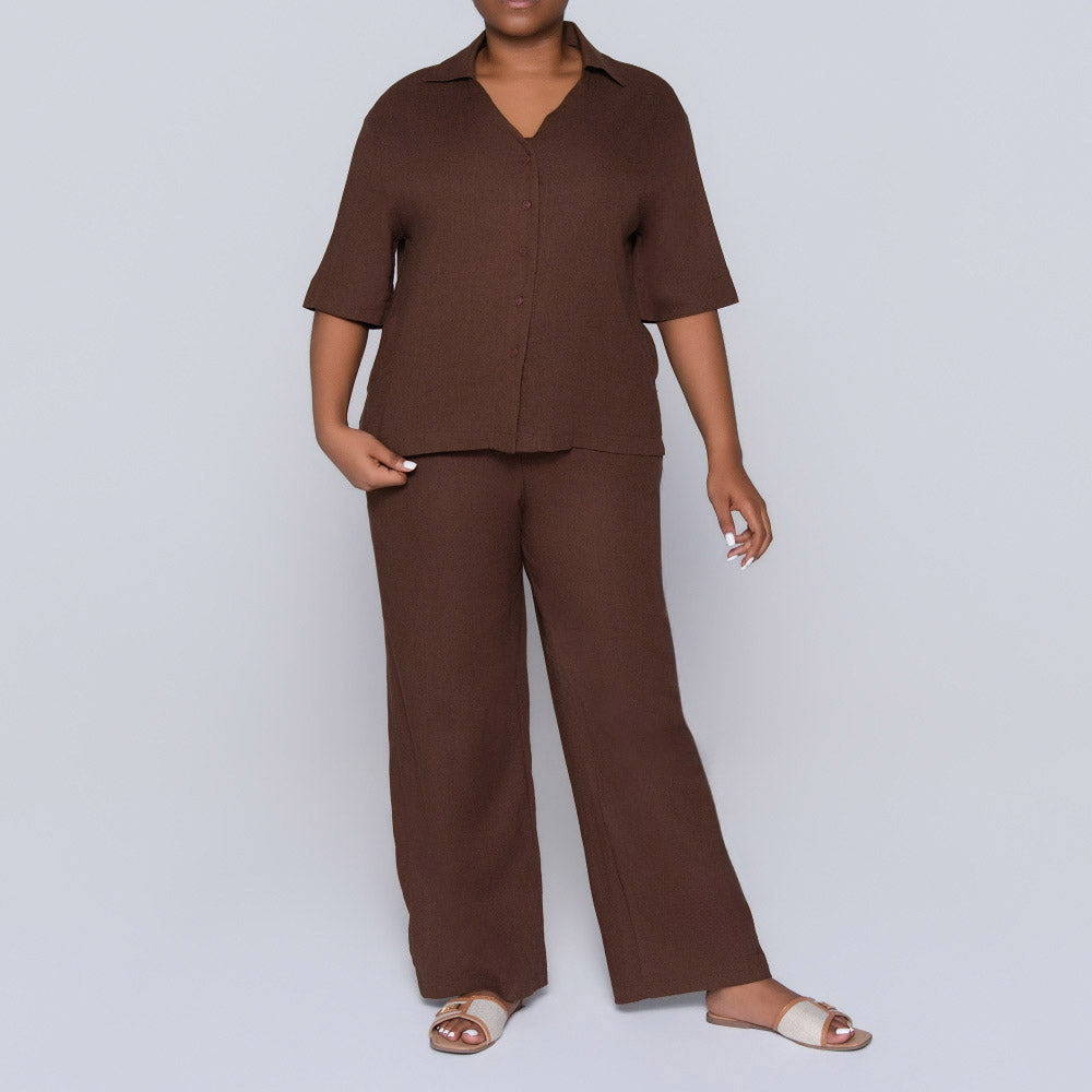 Chocolate Short Sleeve Top