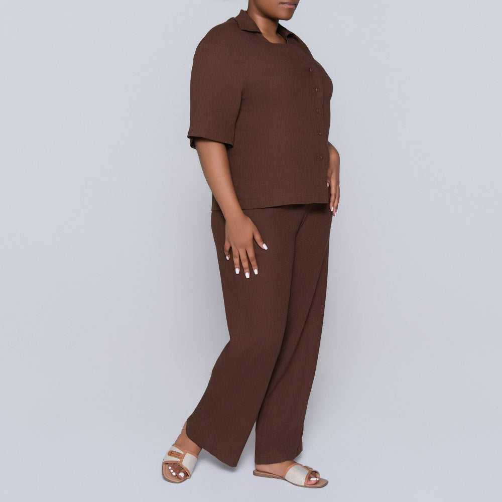 Chocolate Short Sleeve Top