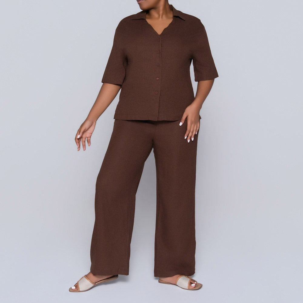Chocolate Short Sleeve Top