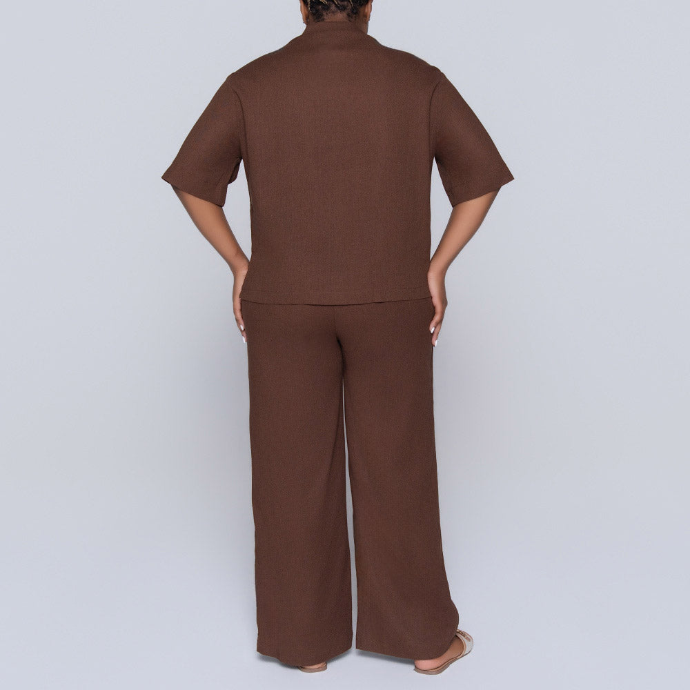 Chocolate Short Sleeve Top