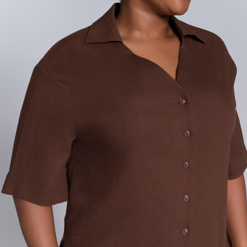 Chocolate Short Sleeve Top