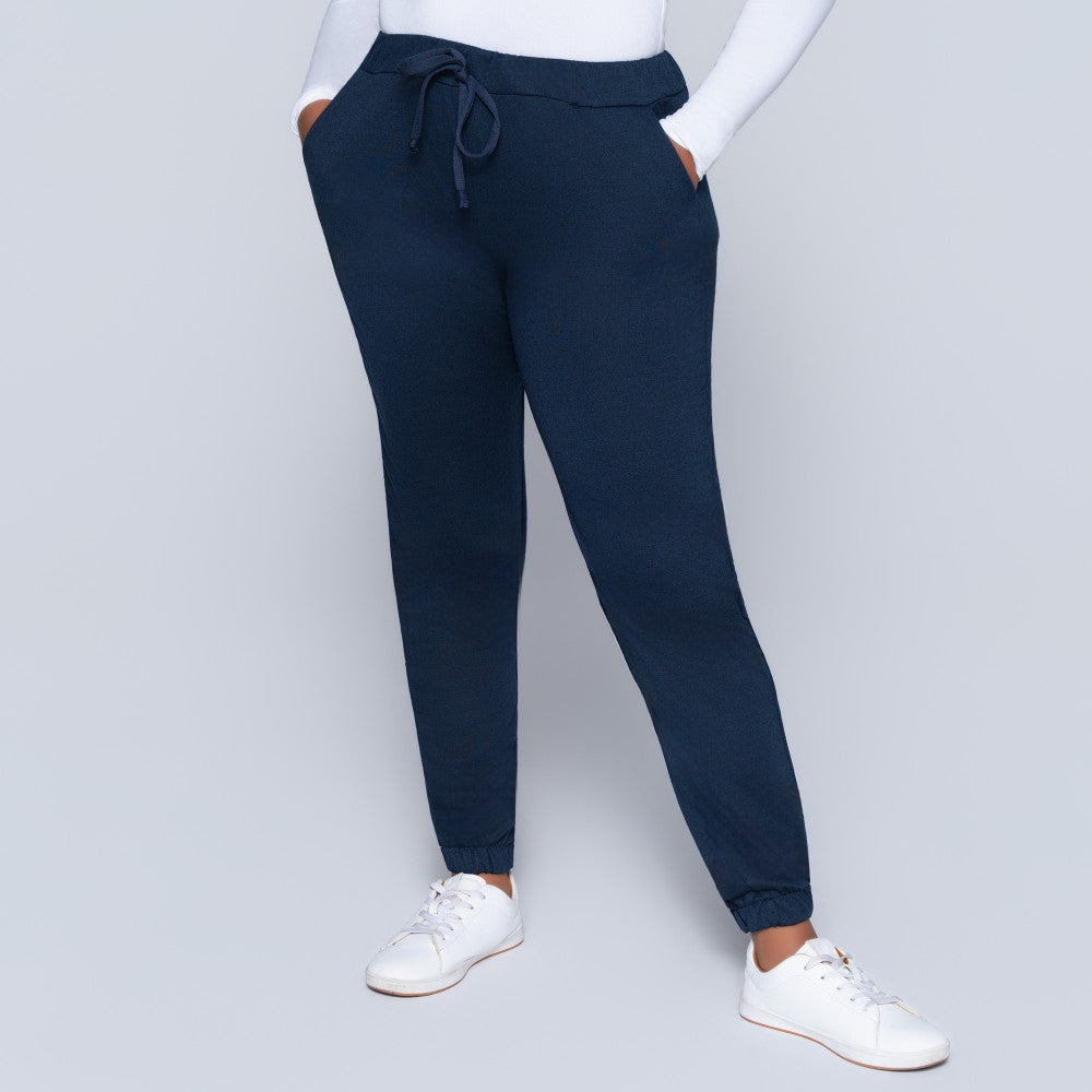 Navy Track Pants