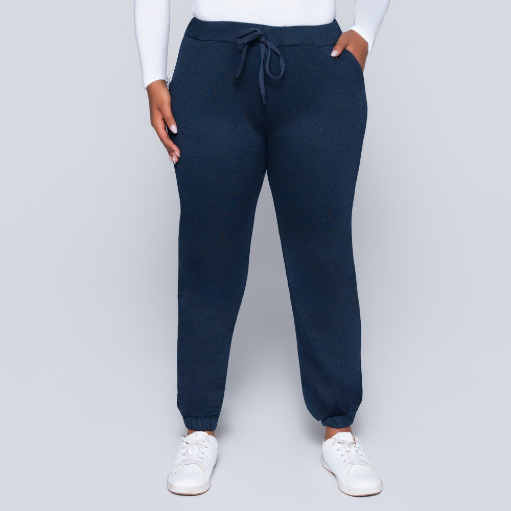 Navy Track Pants