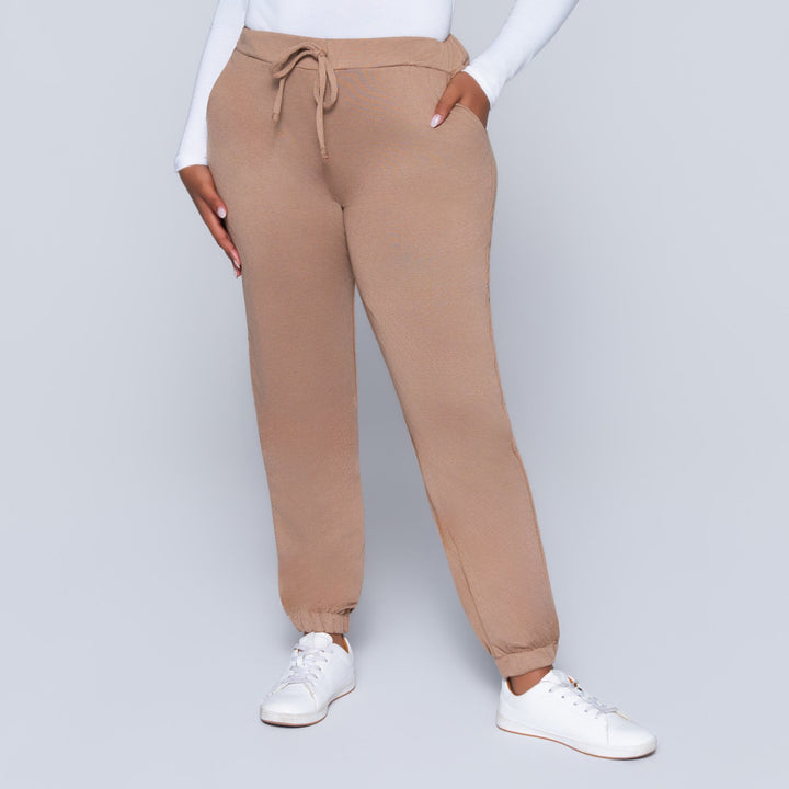 Taupe Track Pants