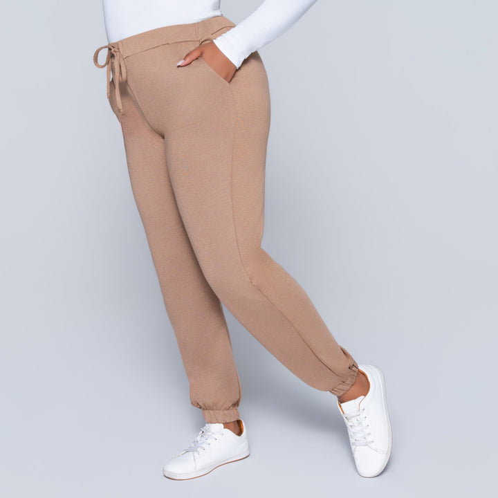 Taupe Track Pants