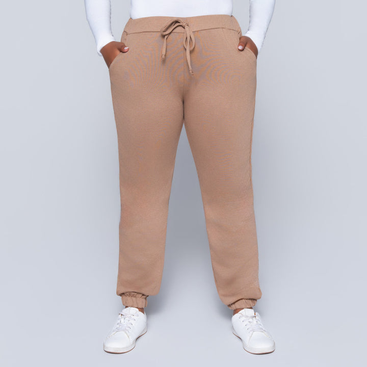 Taupe Track Pants
