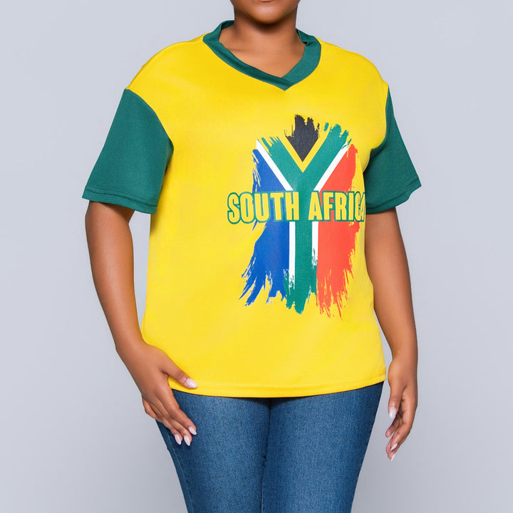 Short Sleeve SA Print World Cup Top