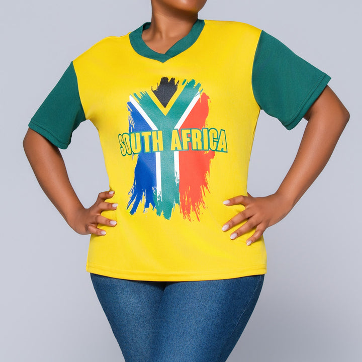 Short Sleeve SA Print World Cup Top
