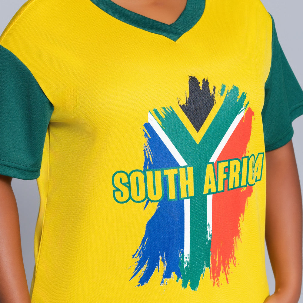 Short Sleeve SA Print World Cup Top