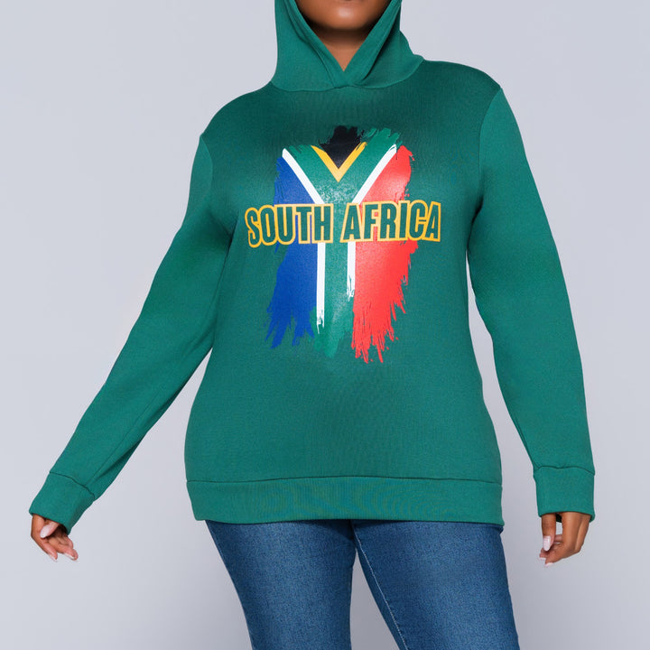 Supporter Merchandise Printed Hooded Green Jacket
