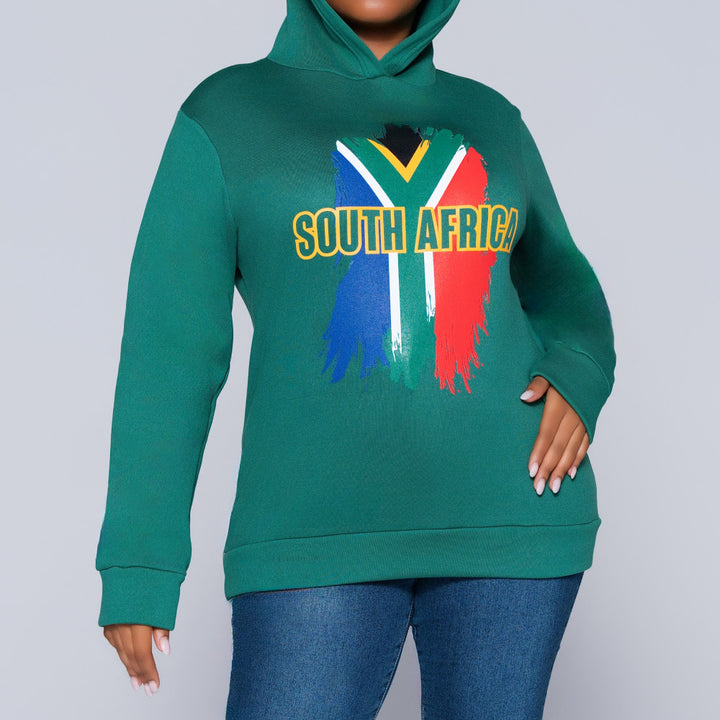 Supporter Merchandise Printed Hooded Green Jacket