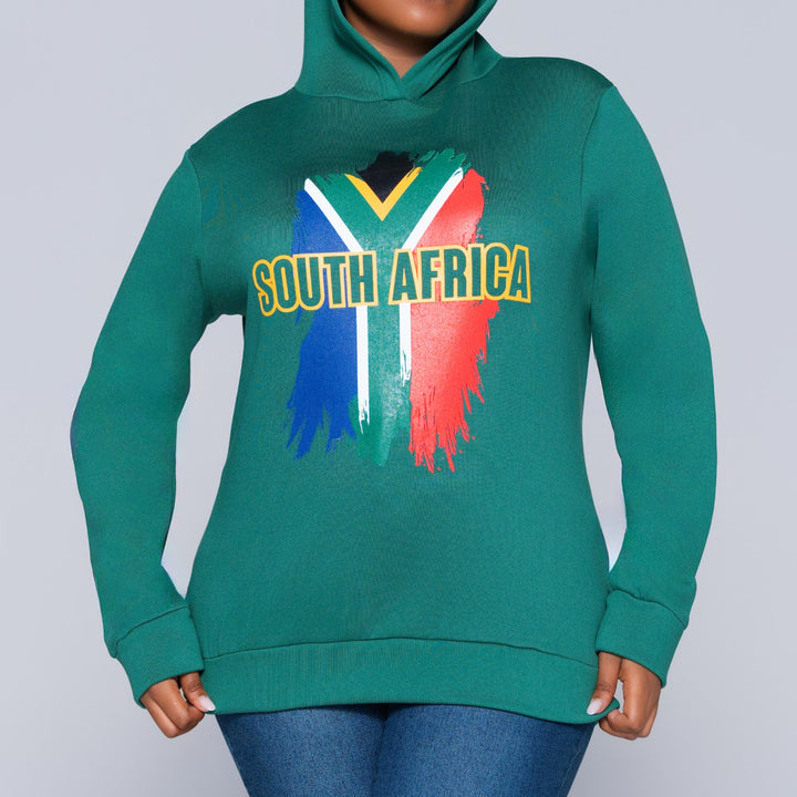 Supporter Merchandise Printed Hooded Green Jacket