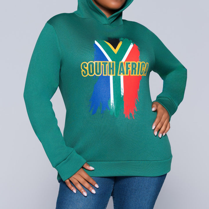 Supporter Merchandise Printed Hooded Green Jacket