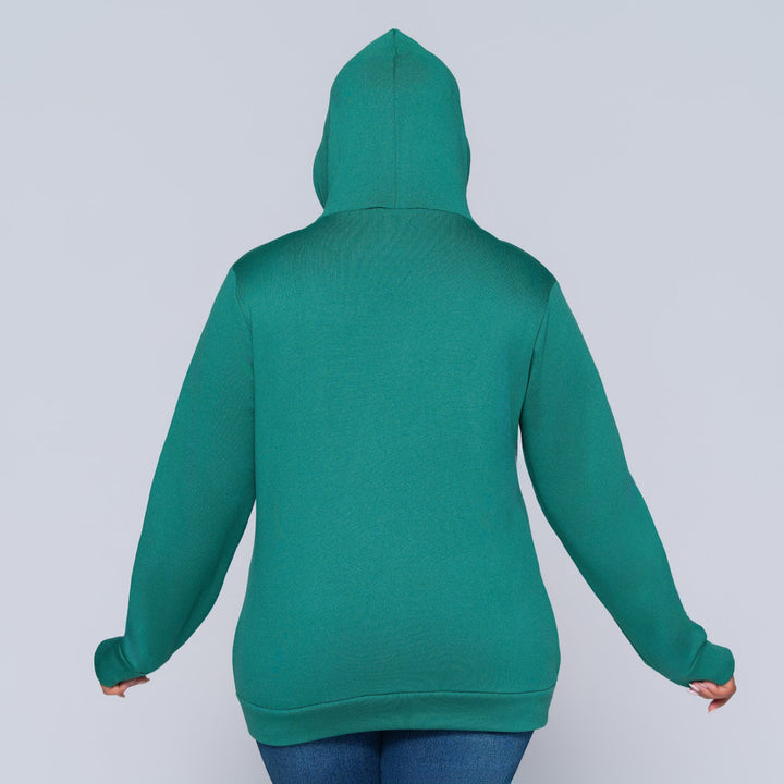 Supporter Merchandise Printed Hooded Green Jacket
