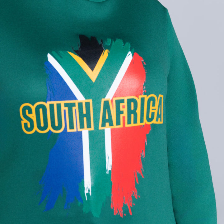 Supporter Merchandise Printed Hooded Green Jacket