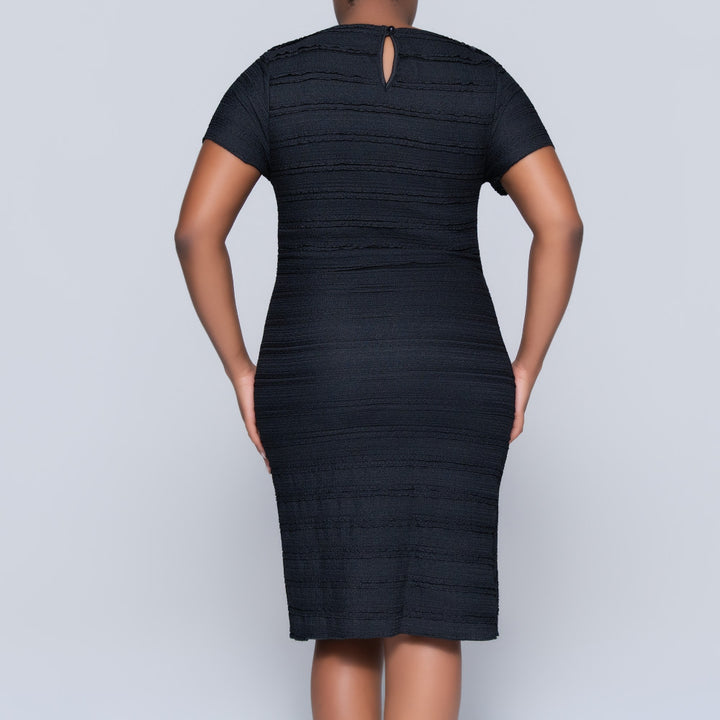 Black  Frill Edit Lace Dress