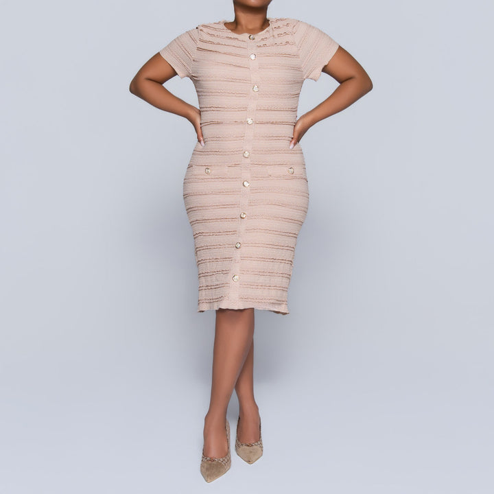 Stone Frill Edit Lace Dress