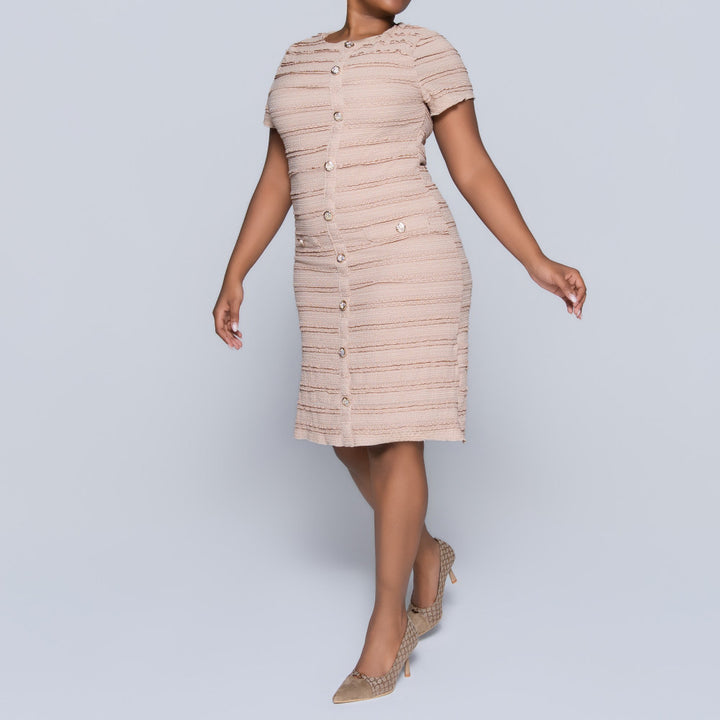 Stone Frill Edit Lace Dress