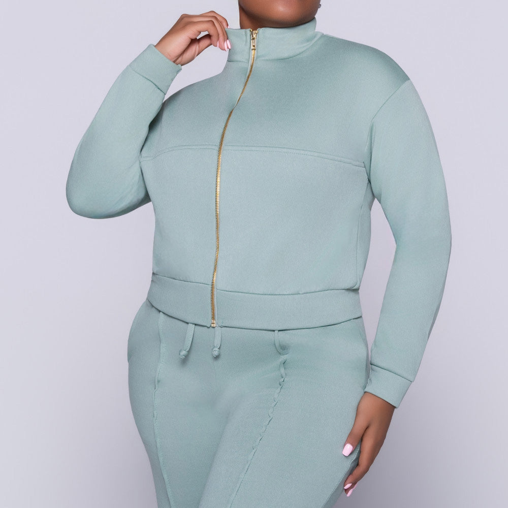 Sage Track Top