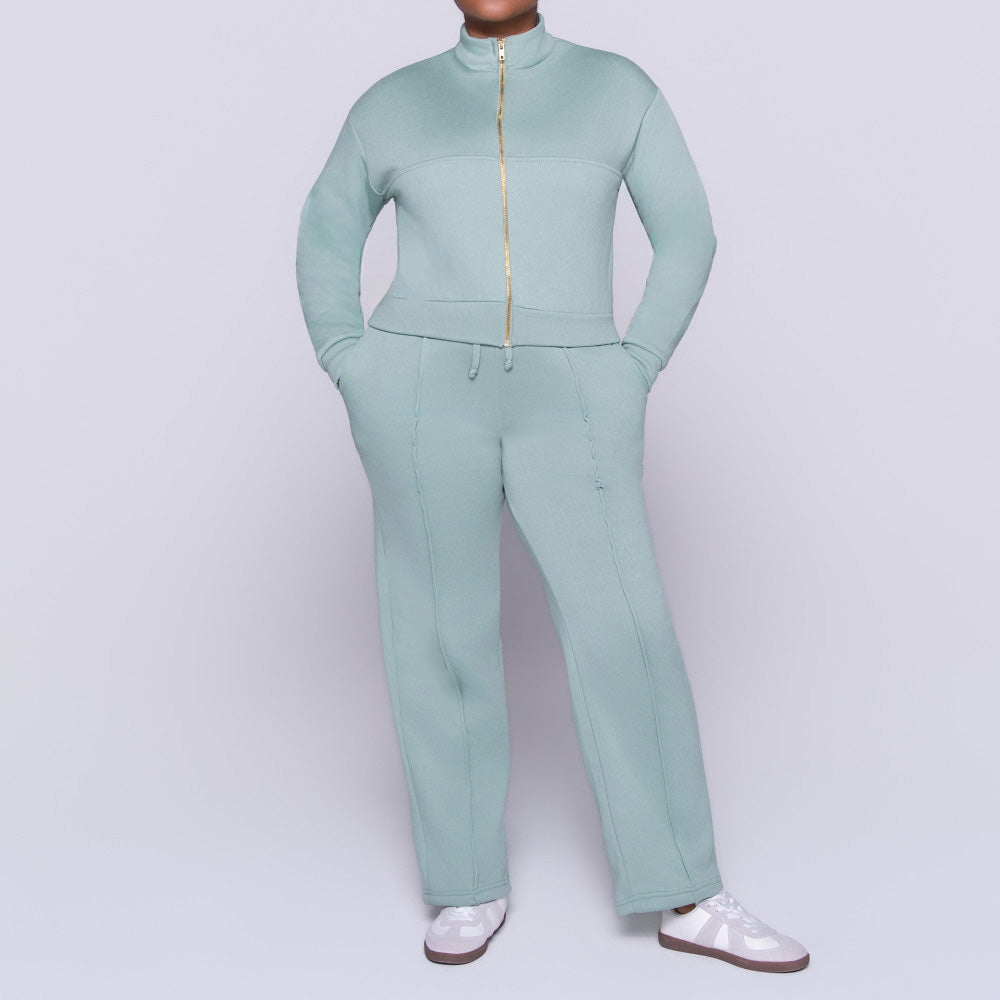 Sage Track Top