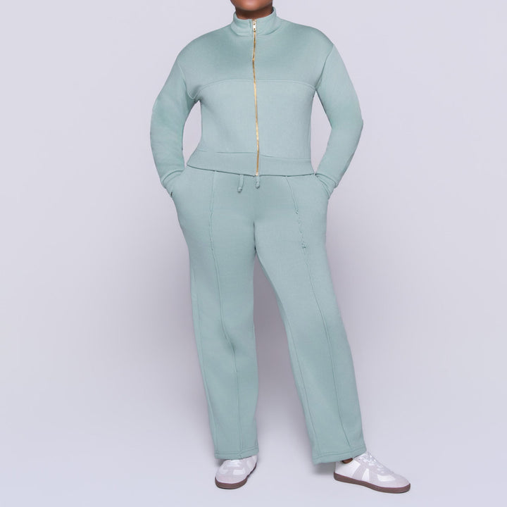 Sage Track Top