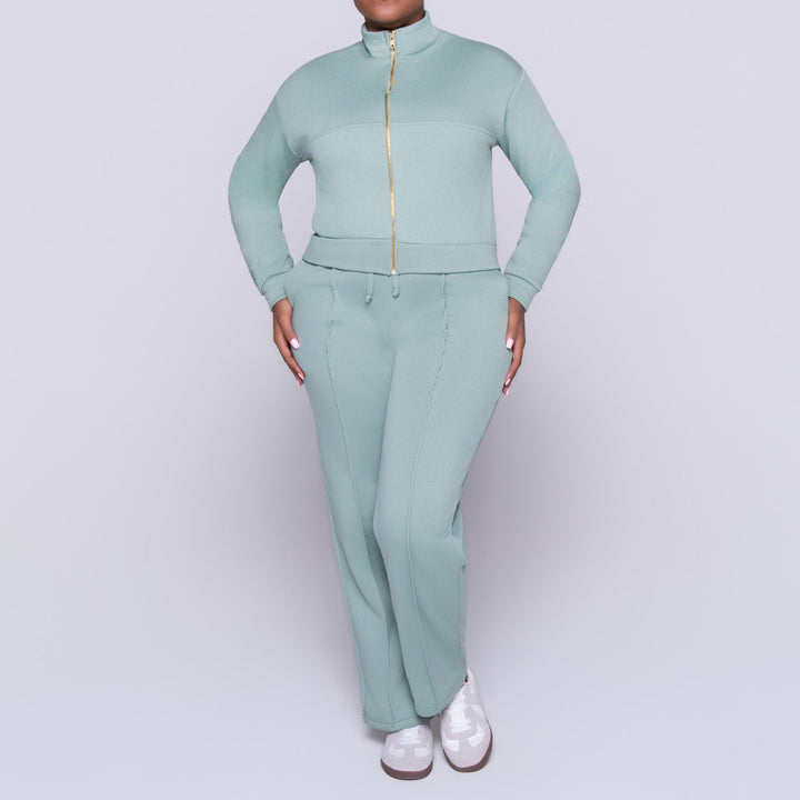 Sage Track Top