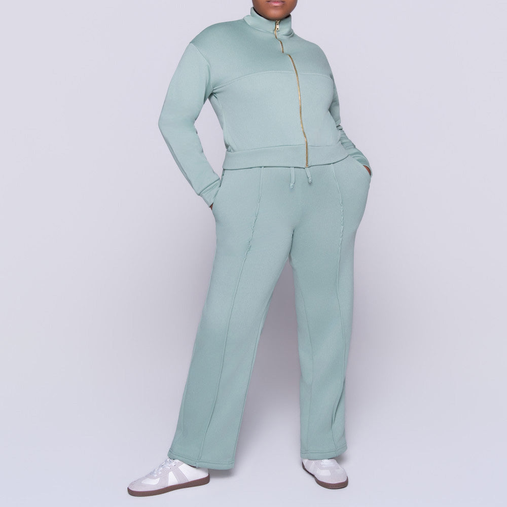 Sage Track Top