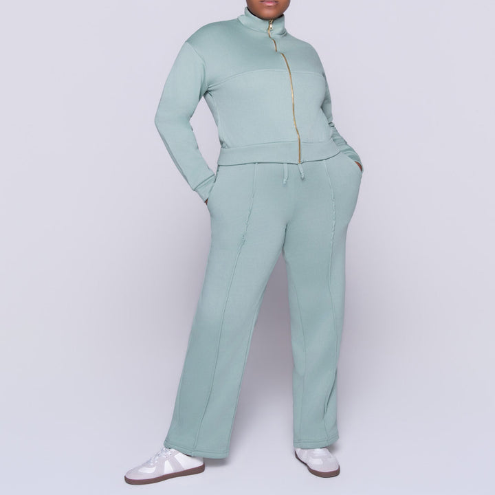Sage Track Top