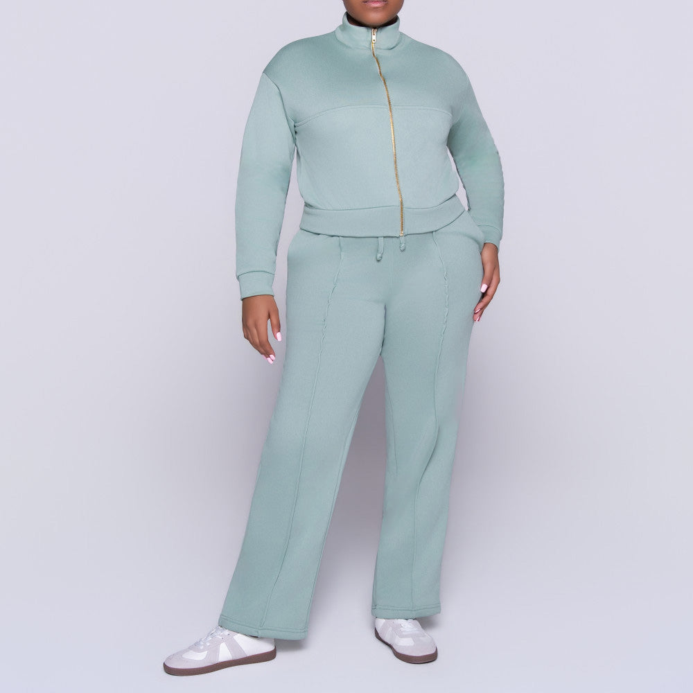 Sage Track Top