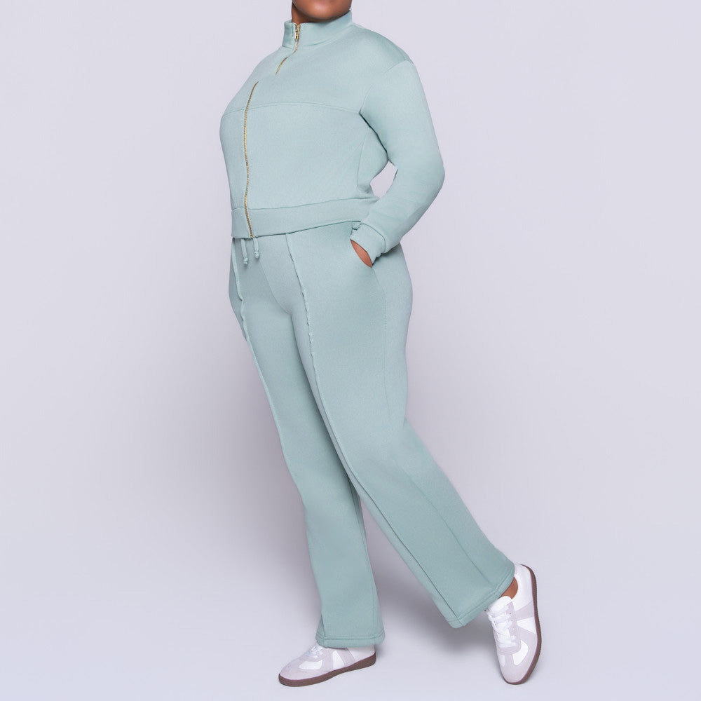 Sage Track Top