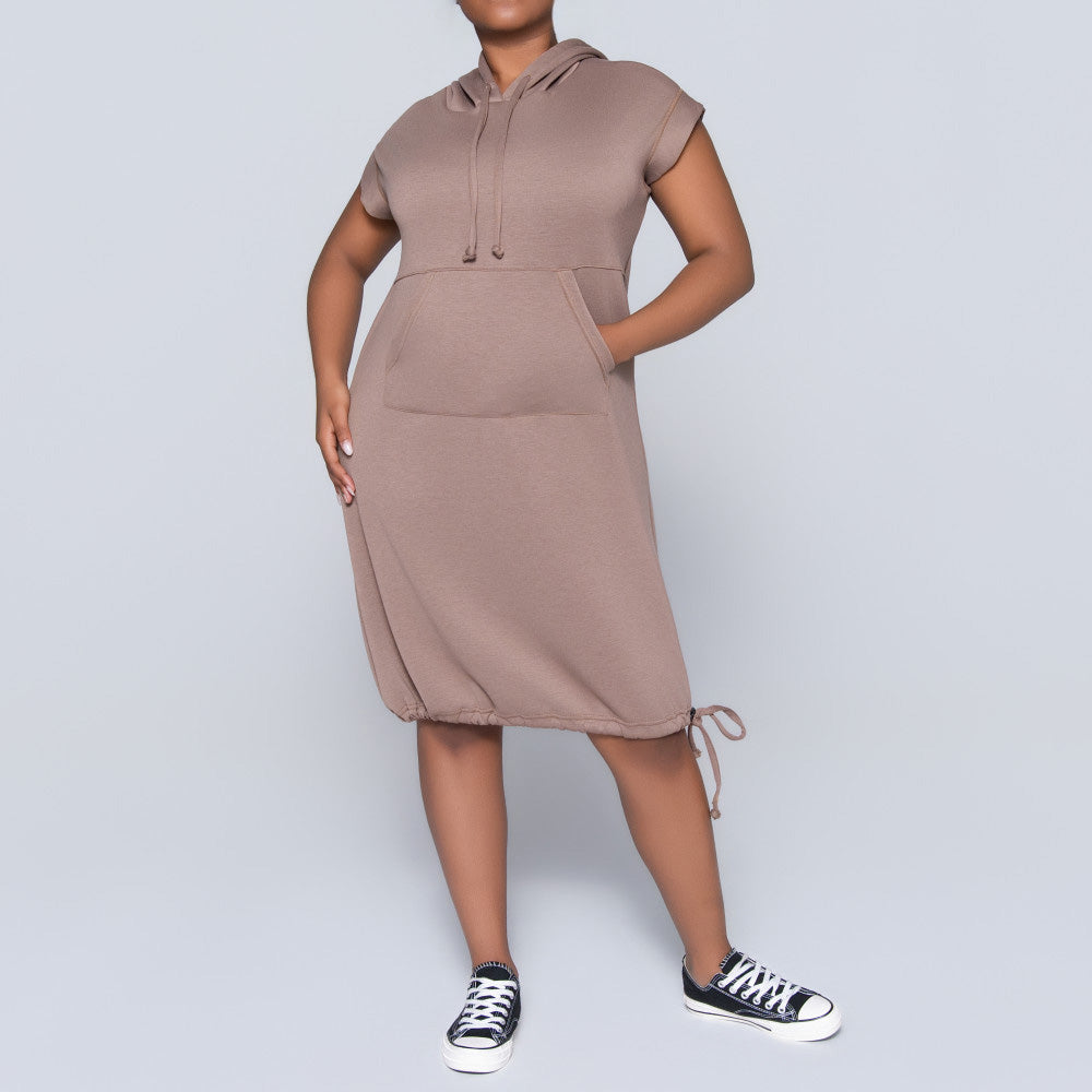 Mocca Scuba Modal Hooded Tunic