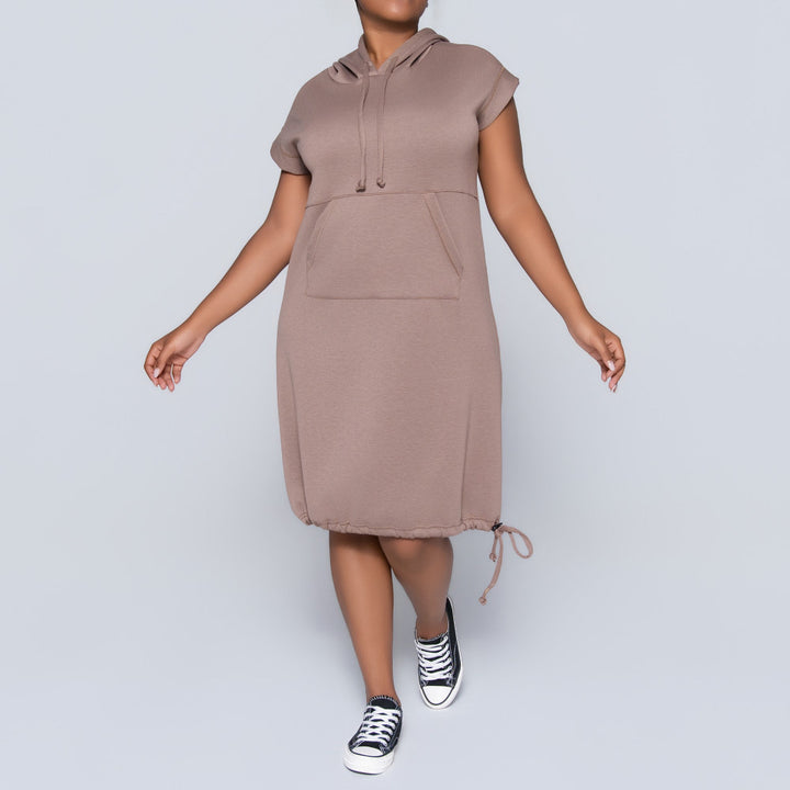 Mocca Scuba Modal Hooded Tunic