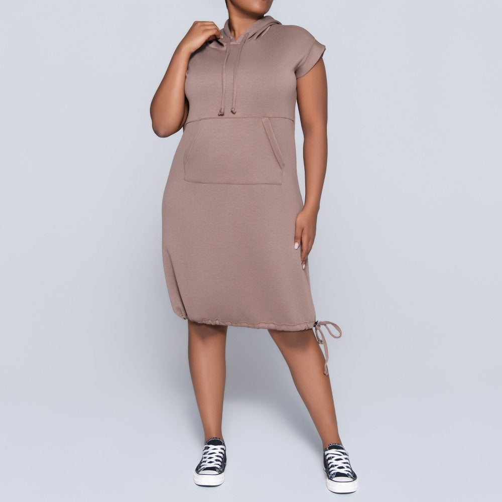 Mocca Scuba Modal Hooded Tunic