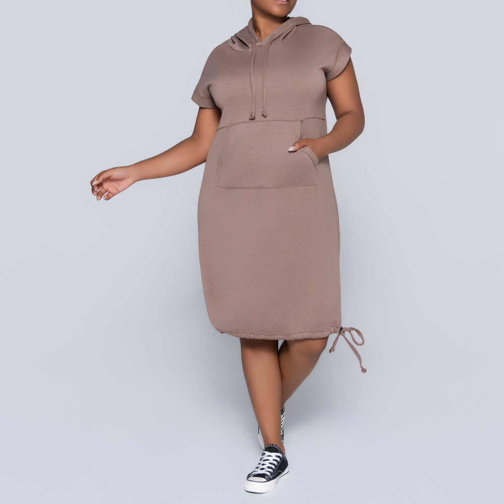 Mocca Scuba Modal Hooded Tunic