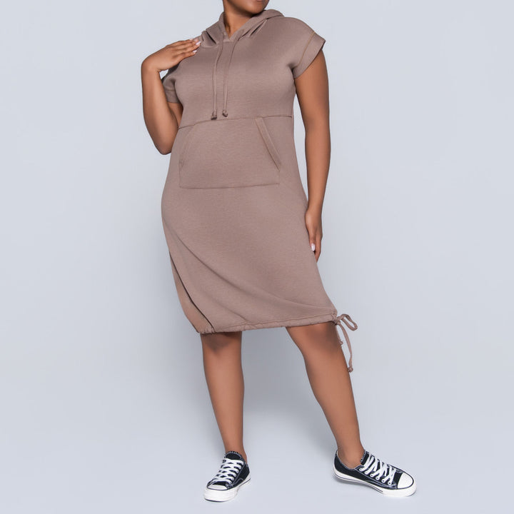 Mocca Scuba Modal Hooded Tunic