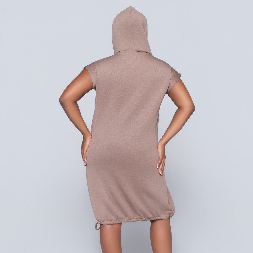 Mocca Scuba Modal Hooded Tunic