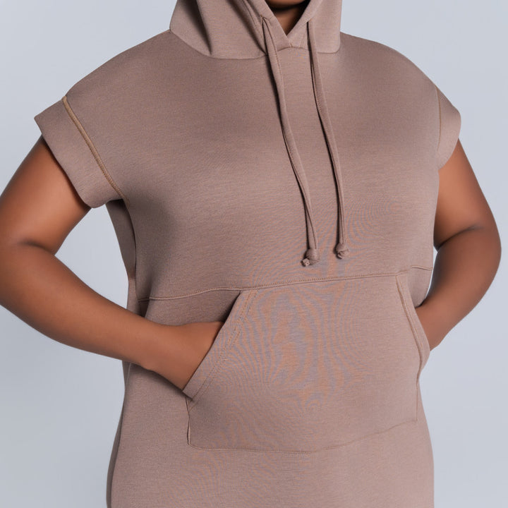 Mocca Scuba Modal Hooded Tunic
