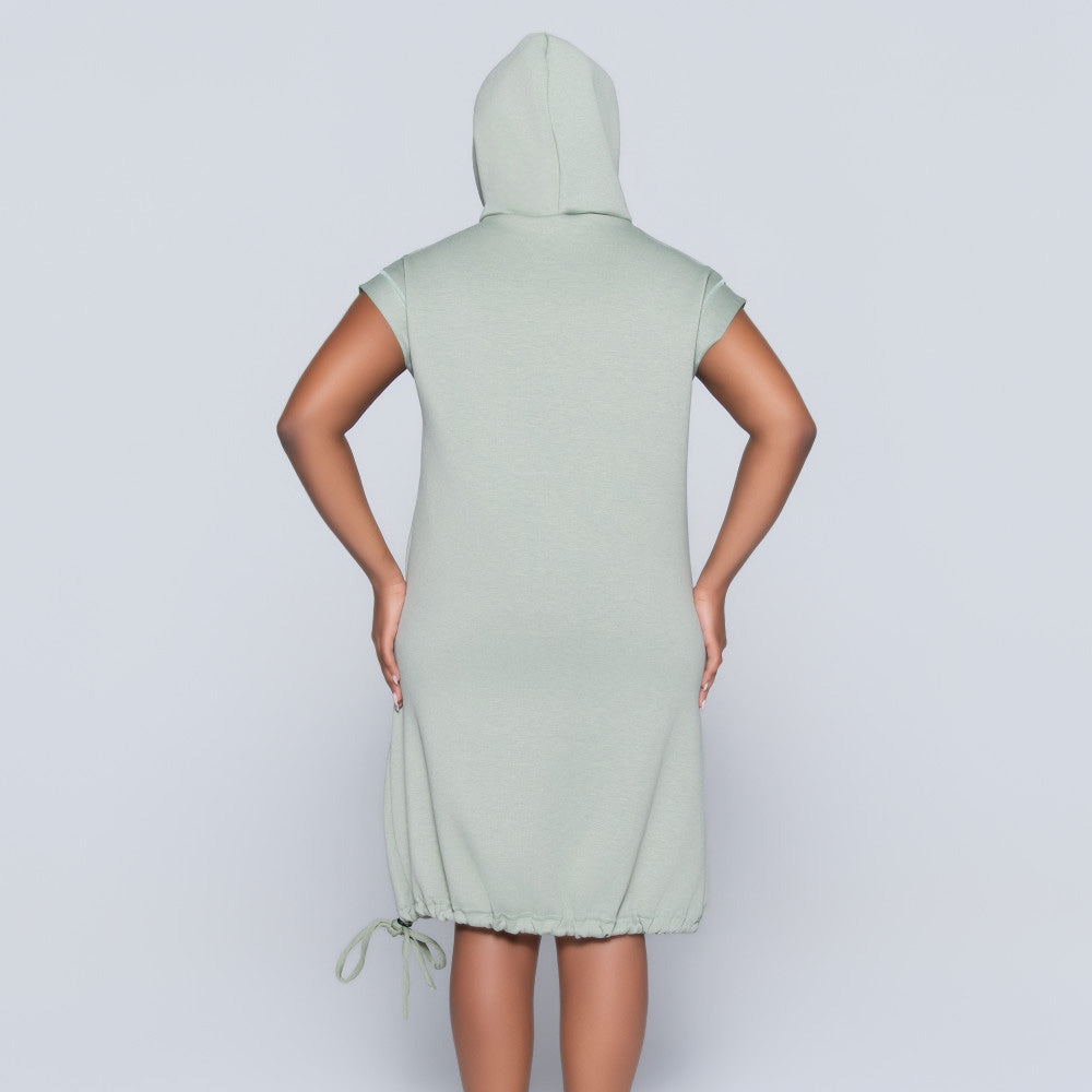 Sage Scuba Modal Hooded Tunic