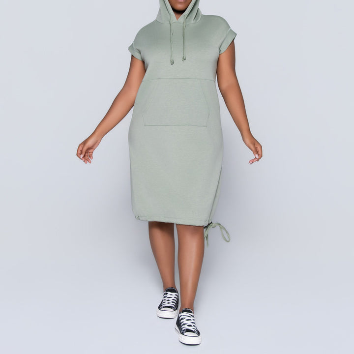 Sage Scuba Modal Hooded Tunic
