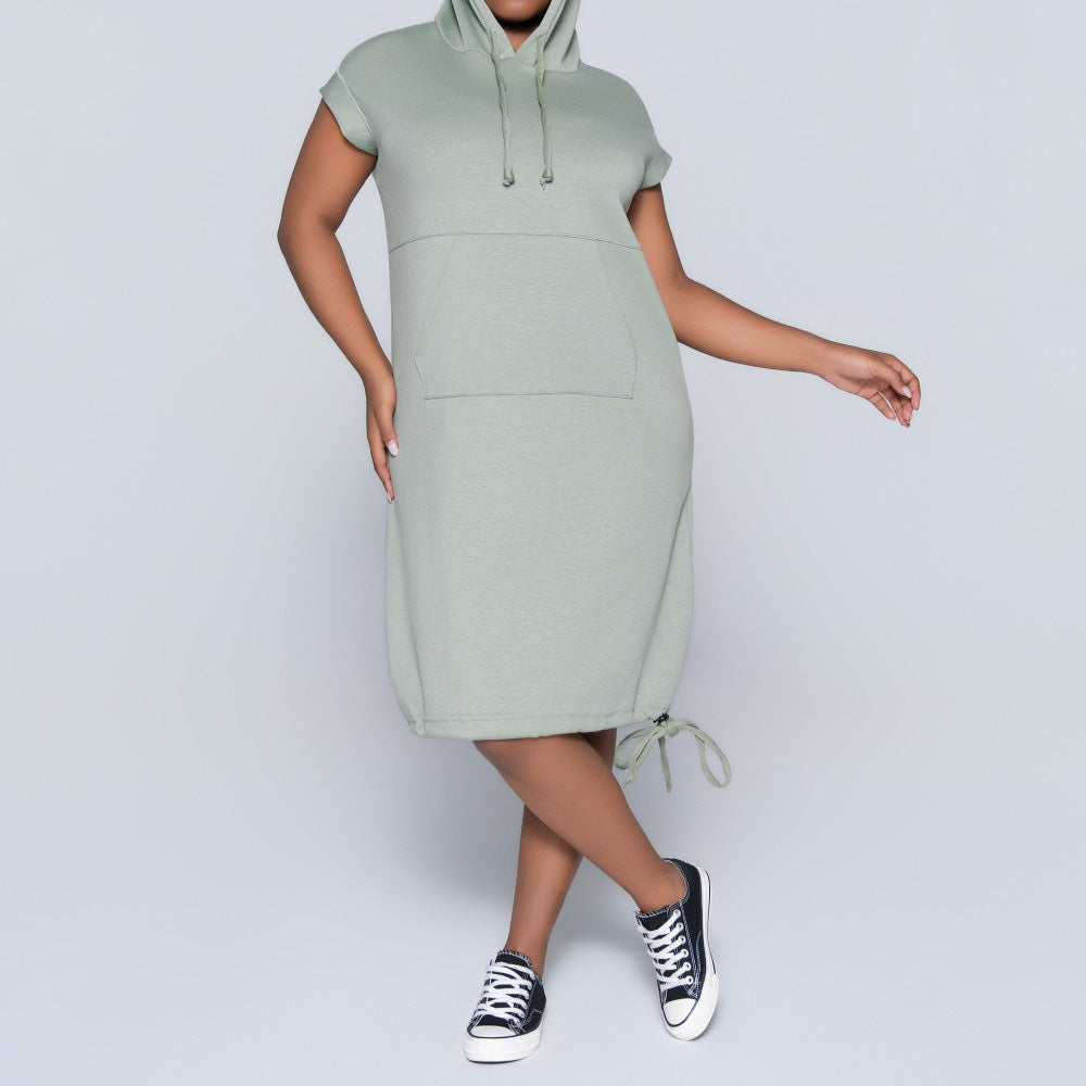 Sage Scuba Modal Hooded Tunic