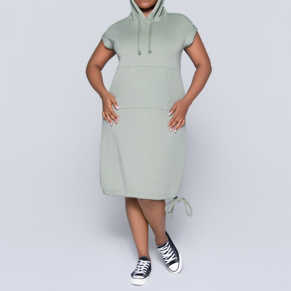 Sage Scuba Modal Hooded Tunic