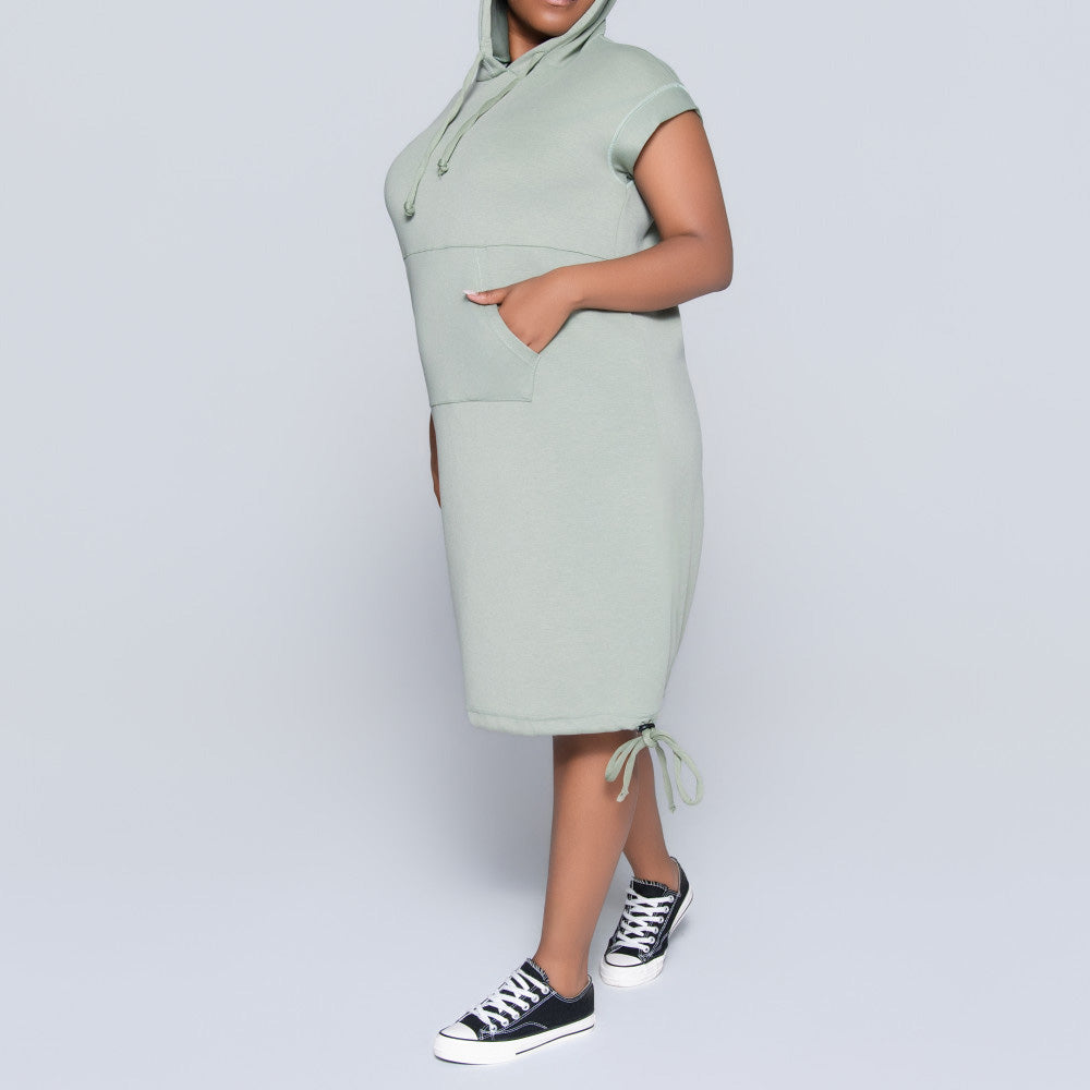 Sage Scuba Modal Hooded Tunic