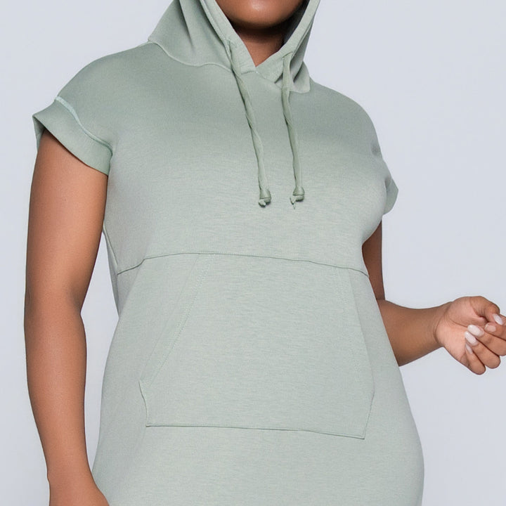 Sage Scuba Modal Hooded Tunic