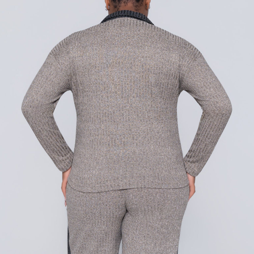 Long Sleeve Melange Top
