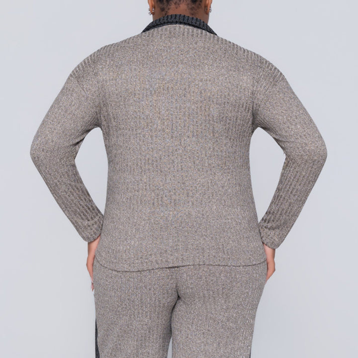 Long Sleeve Melange Top