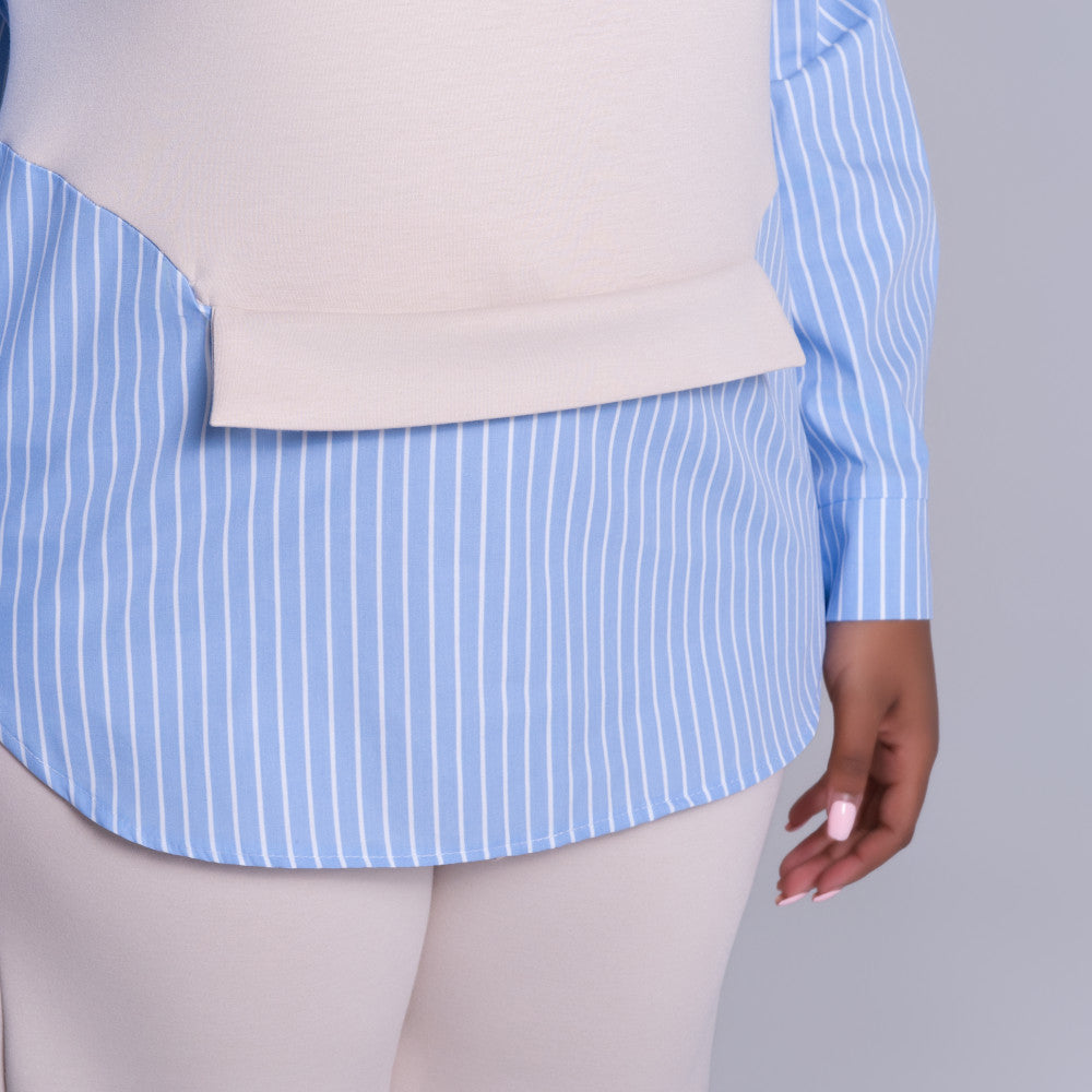Striped Pants And Top Modal Scuba Pants