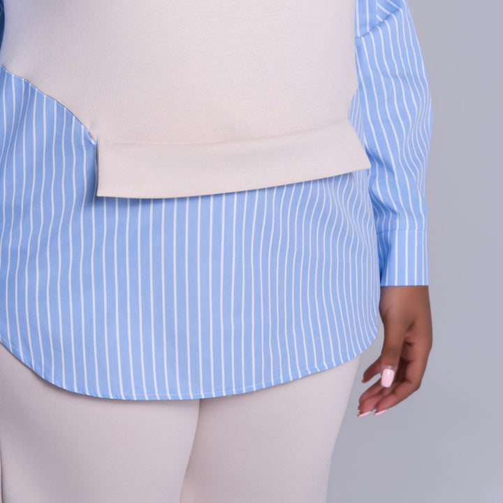 Striped Pants And Top Modal Scuba Pants