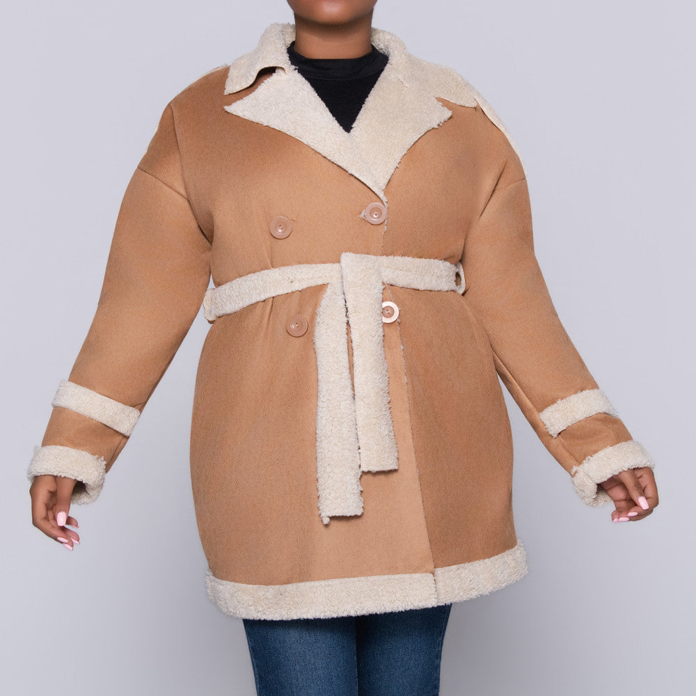 Tan Scuba Suede Jacket